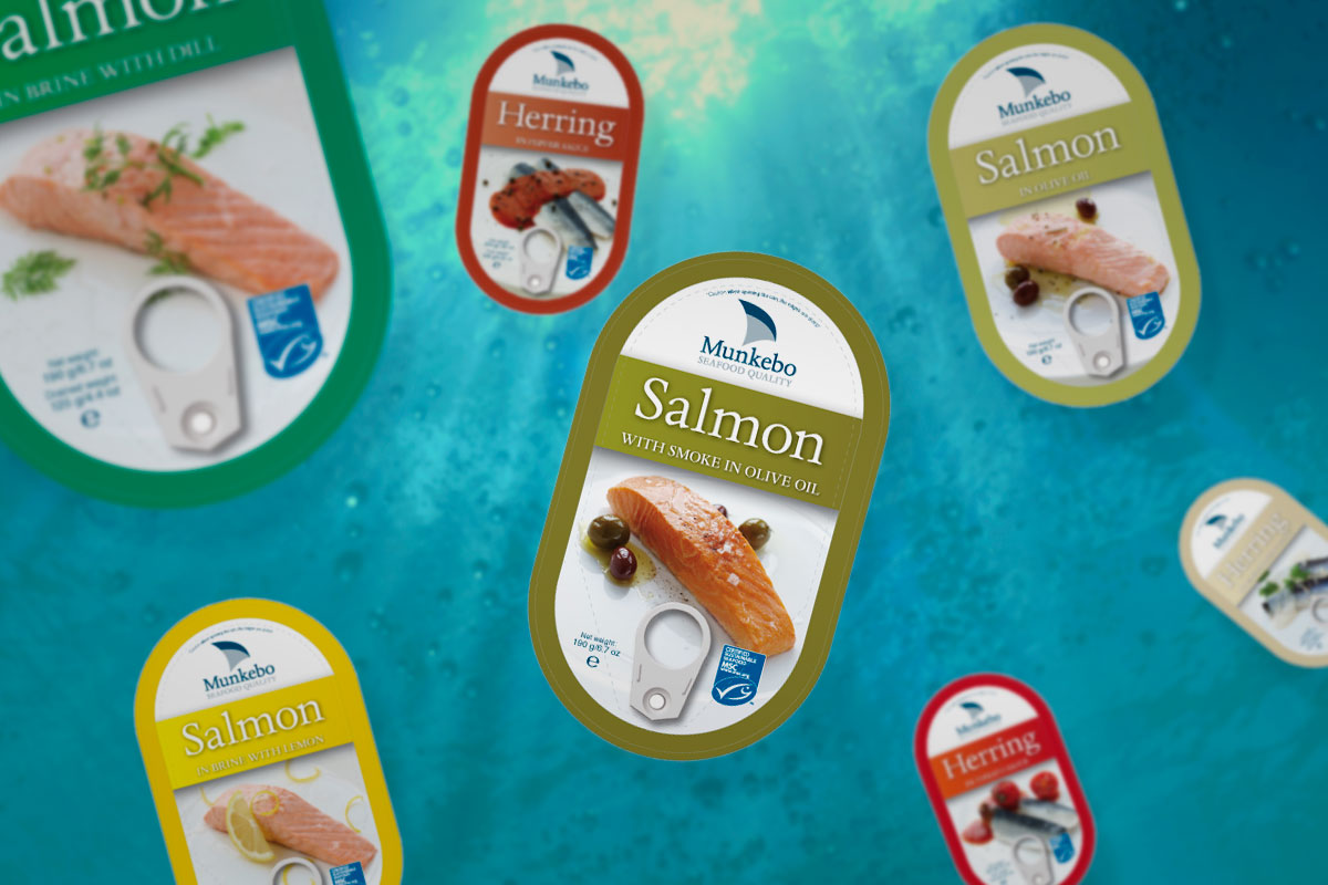 Kong Gulerod Reklamebureau emballage Munkebo Seafood