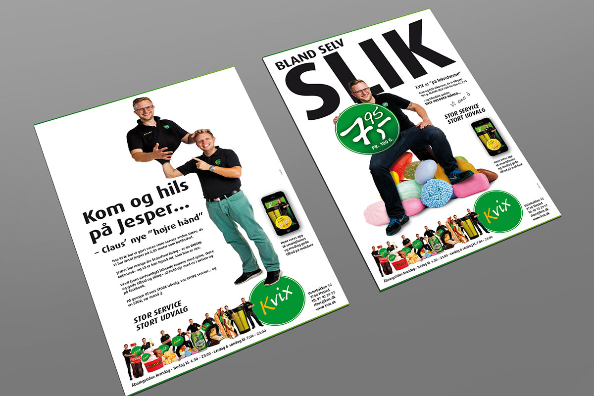 Annoncer Kvix Kong Gulerod Reklamebureau