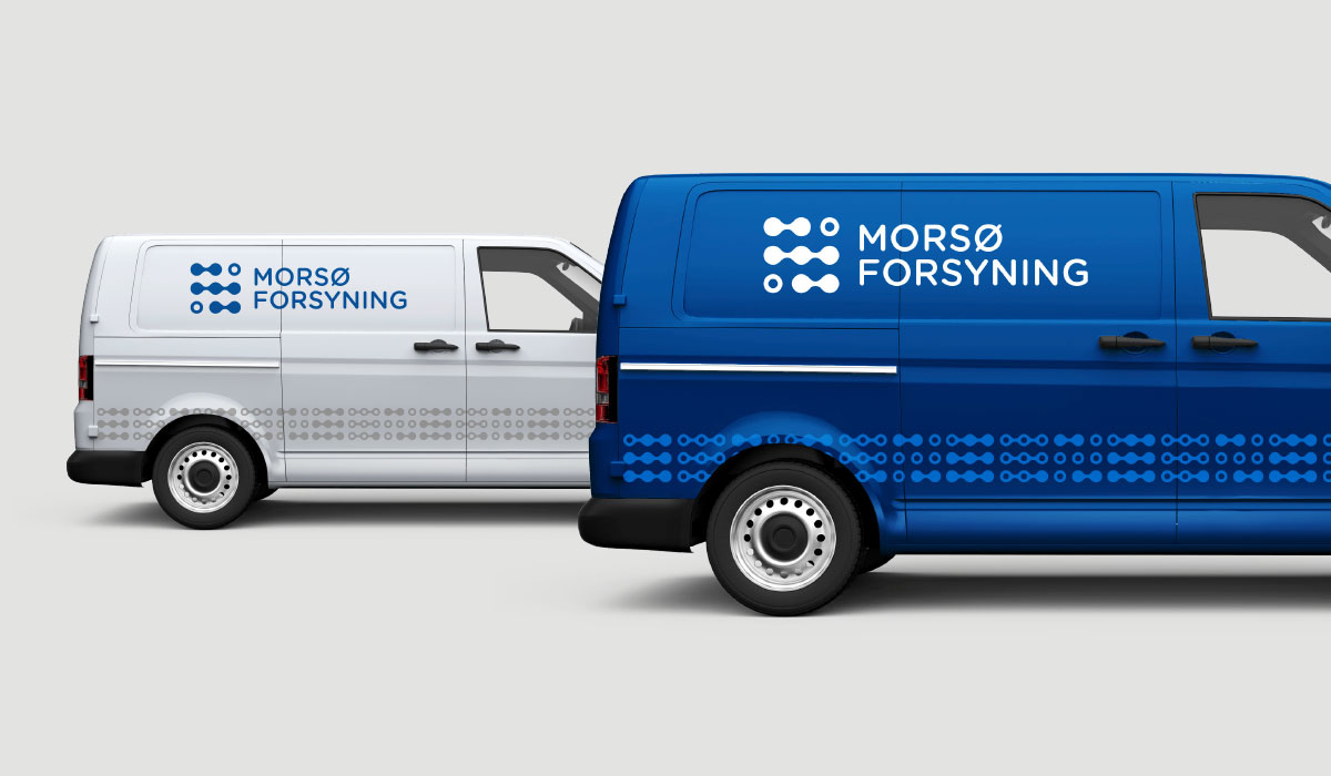 Visuel identitet Morsø Forsyning Kong Gulerod Reklamebureau