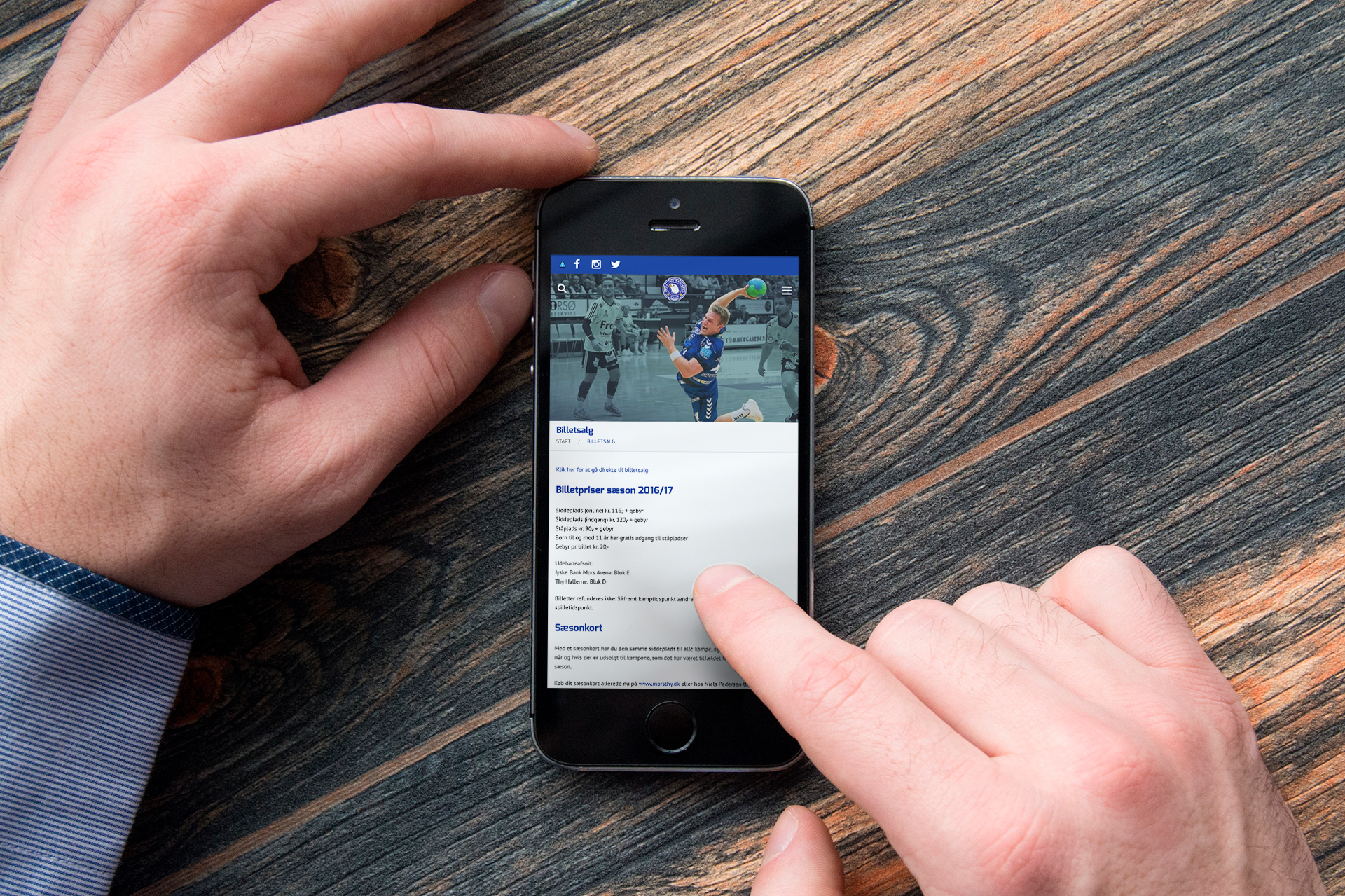 Mors-Thy Håndbold website