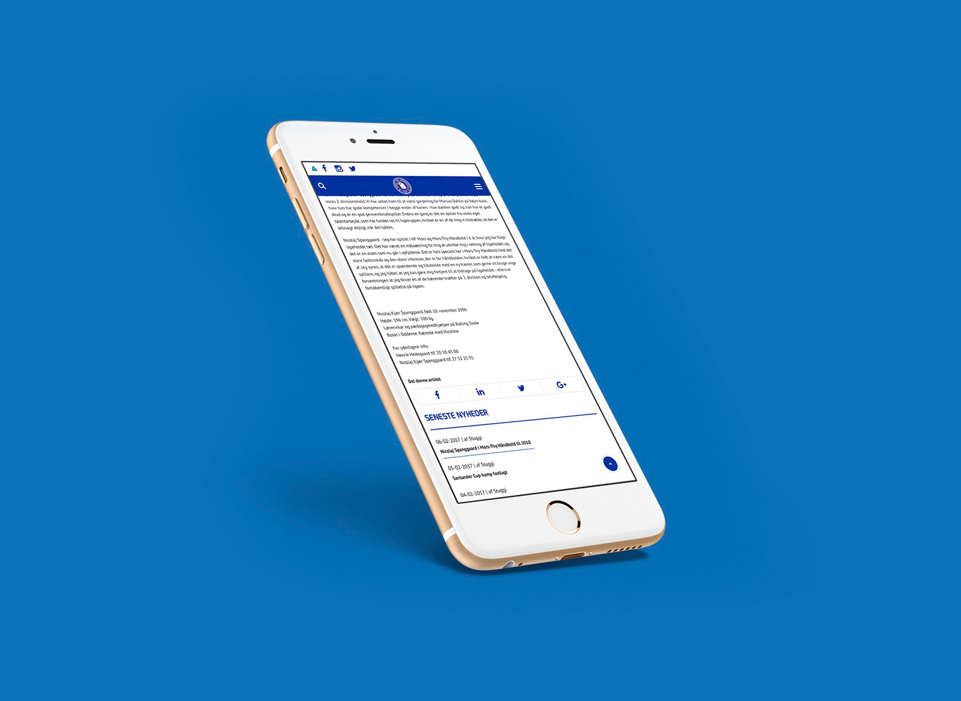 Mors-Thy Håndbold website