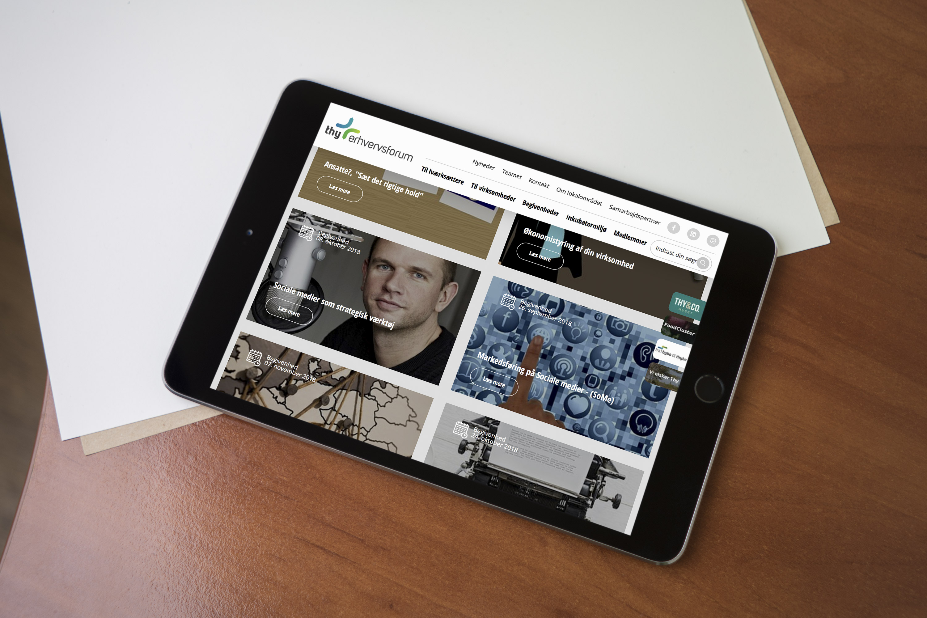 Thy Erhvervsforum hjemmeside website