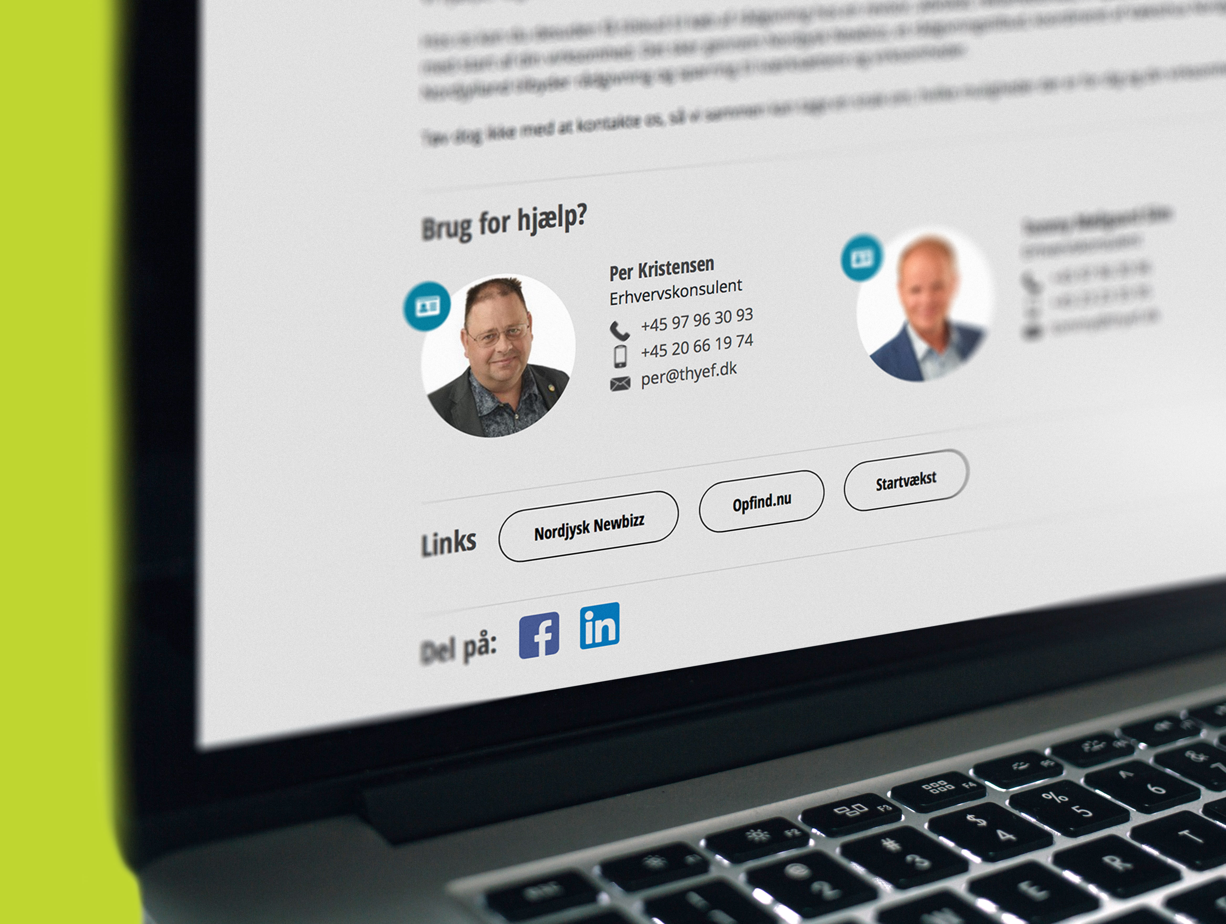 Thy Erhvervsforum hjemmeside website