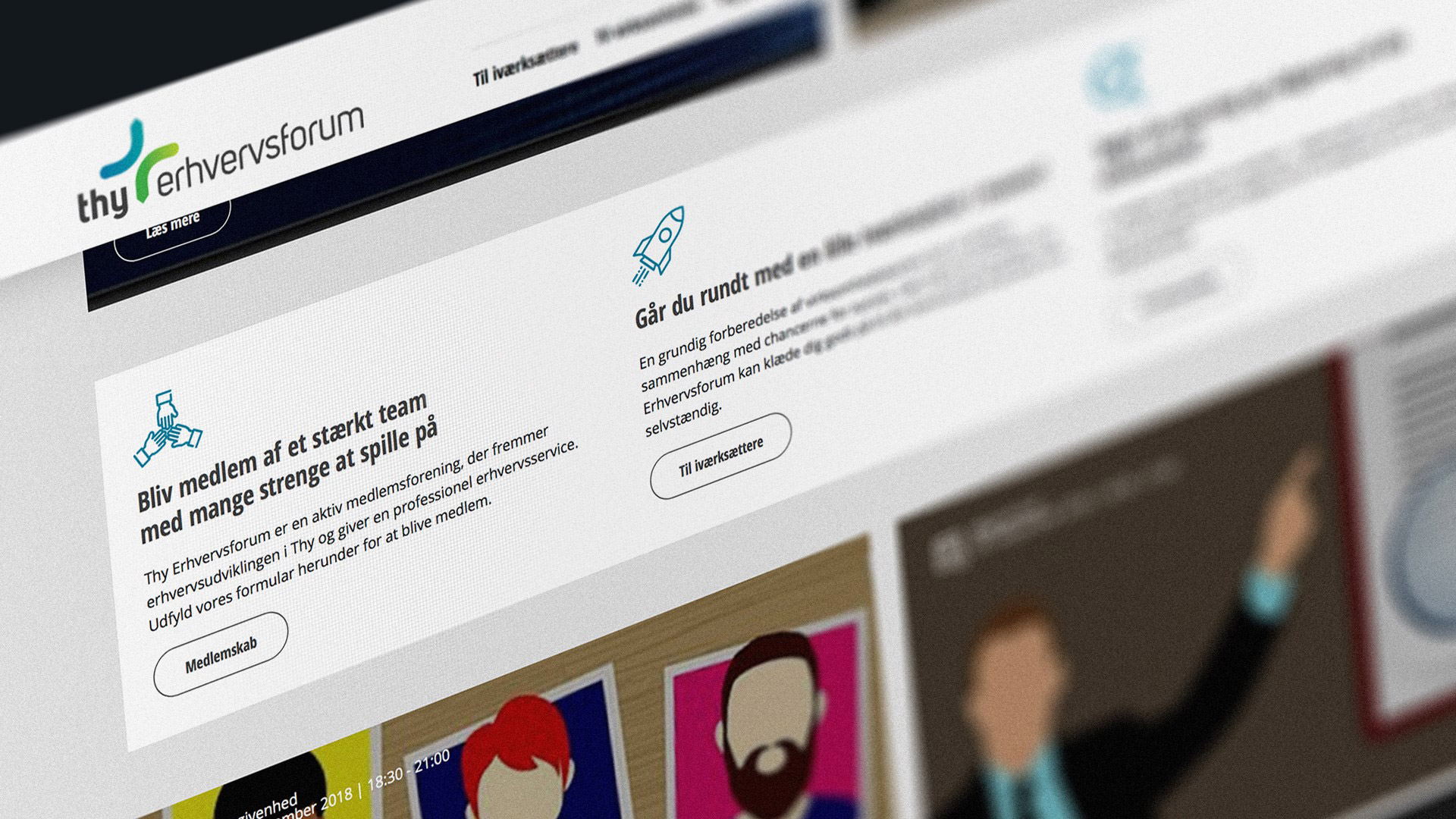 Thy Erhvervsforum hjemmeside website