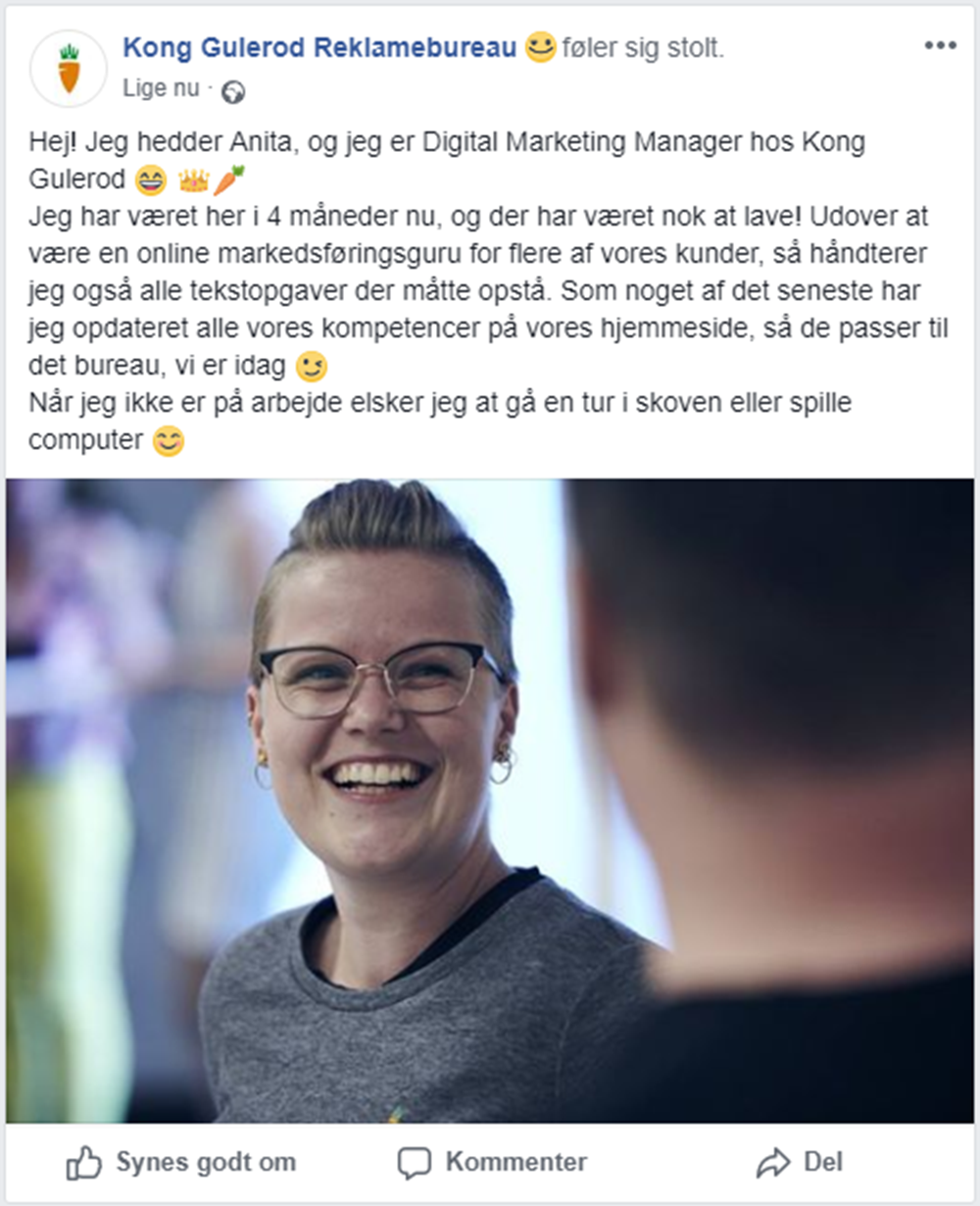 Eksempel på medarbejderpræsentation Eksempel på medarbejderpræsentation